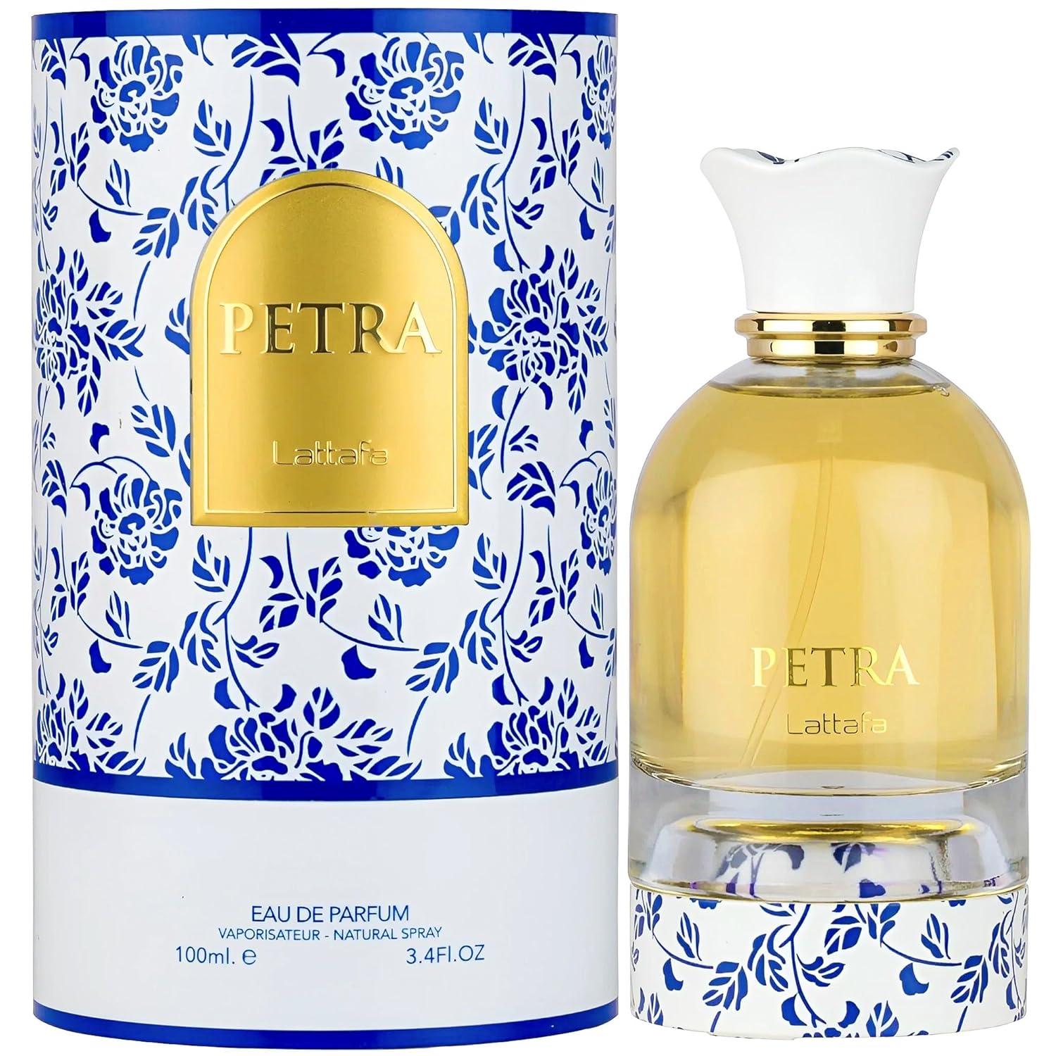 image:imageLattafa Petra Fruity Gourmand Floral Musky Eau de Parfum LongLasting Fragrance for Unisex 34 Ounce 100 ml