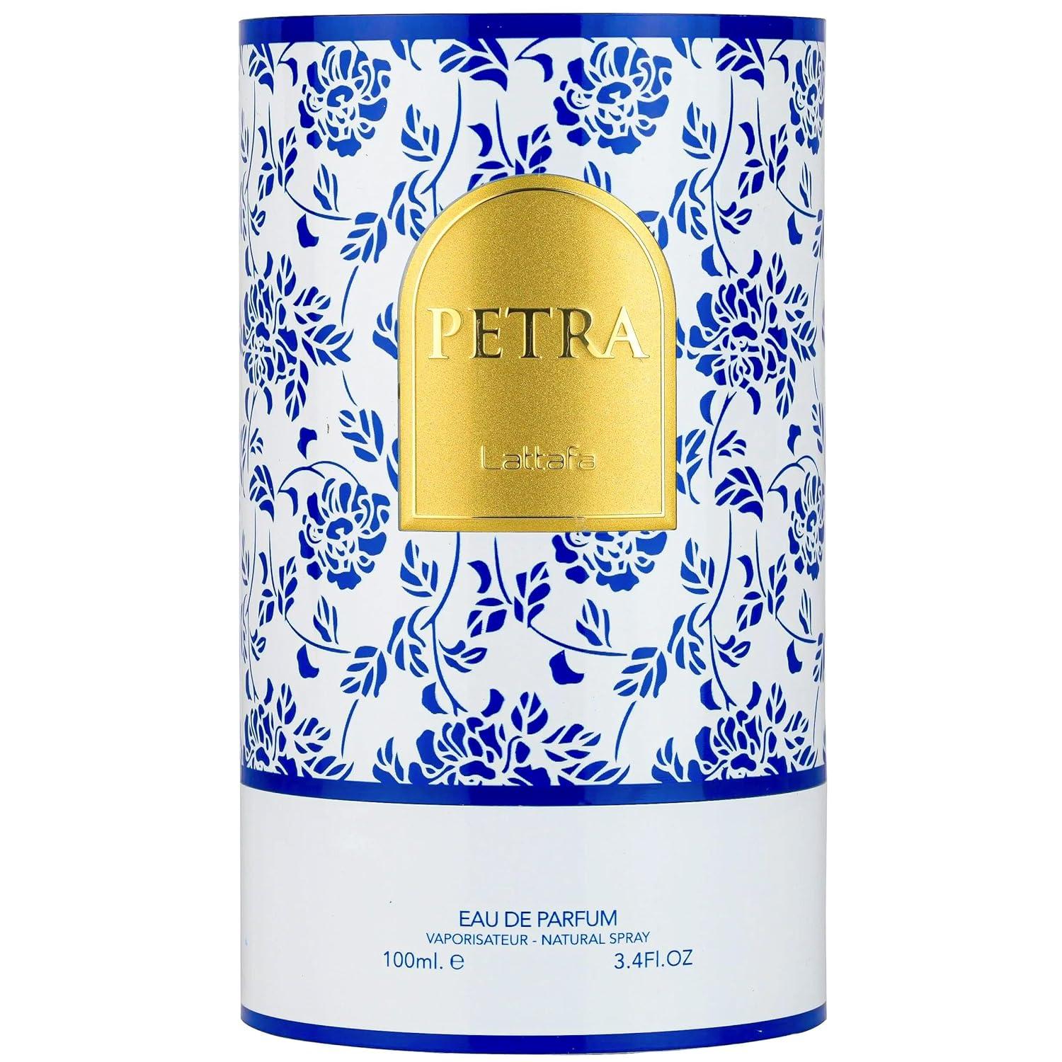 image:imageLattafa Petra Fruity Gourmand Floral Musky Eau de Parfum LongLasting Fragrance for Unisex 34 Ounce 100 ml