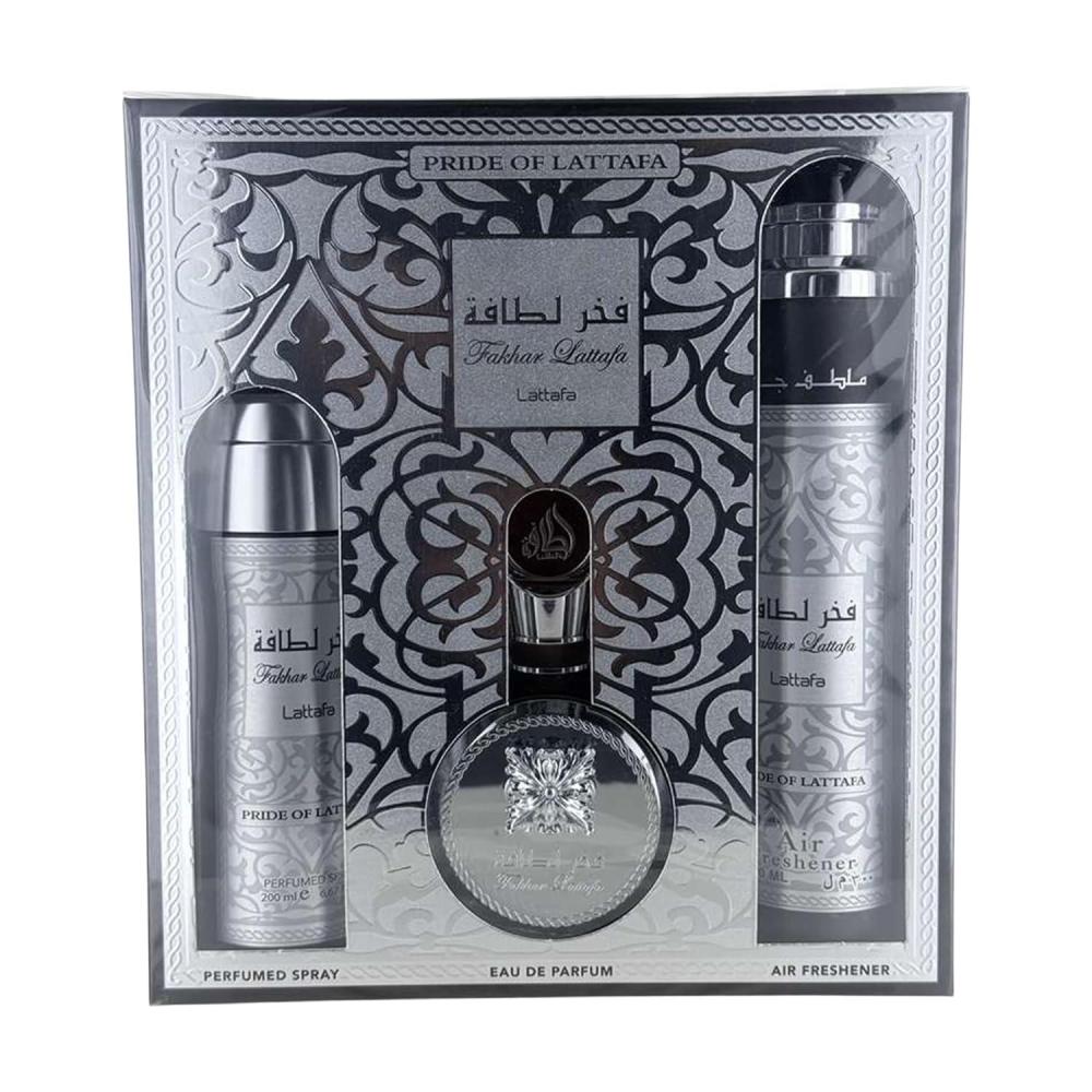 image:imageLattafa Fakhar Platin Citrus Spicy Aromatic Woody Eau de Parfum Spray LongLasting Fragrance for Unisex 34 Ounce 100 mlAmber Wood Aromatic Floral Fresh Wood