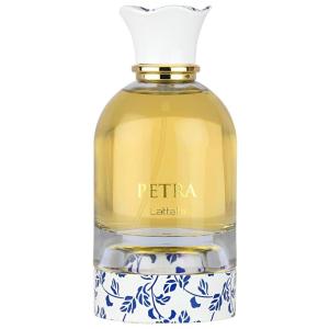 Lattafa Petra – Fruity, Gourmand, Floral, Musky – Eau de Parfum Long-Lasting Fragrance for Unisex, 3.4 Ounce / 100 ml