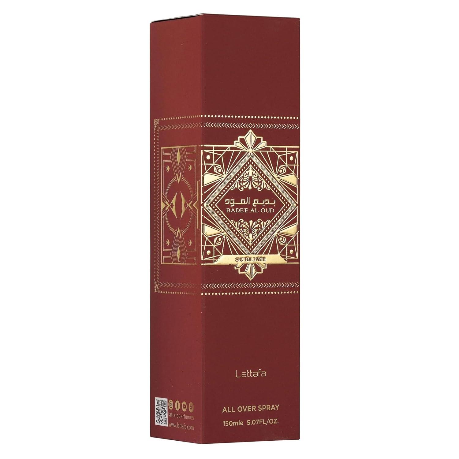 image:imageLattafa Badee Al Oud Sublime Tropical Fruity Fresh Vanilla Eau de Parfum LongLasting Fragrance for Unisex 340 Ounce 100 mlWood
