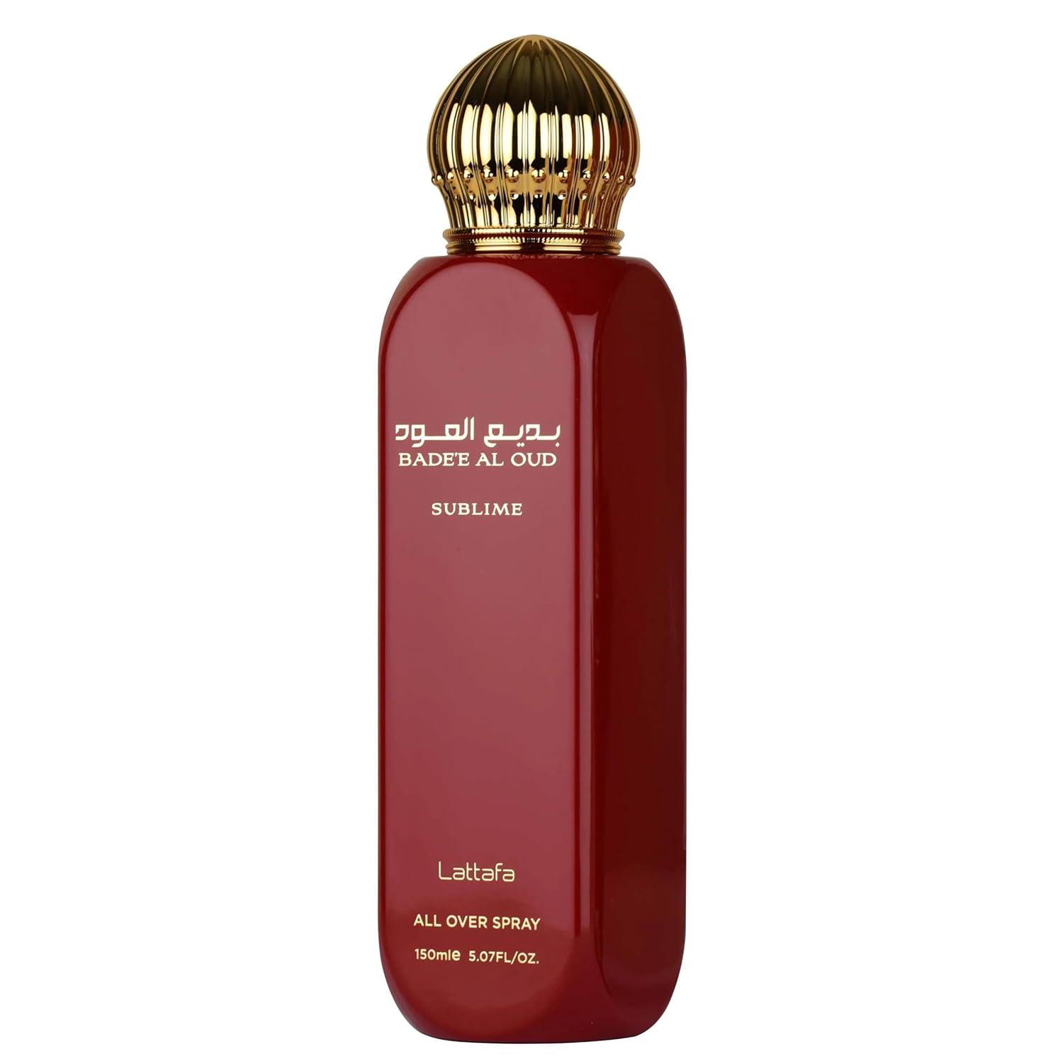 image:imageLattafa Badee Al Oud Sublime Tropical Fruity Fresh Vanilla Eau de Parfum LongLasting Fragrance for Unisex 340 Ounce 100 mlWood
