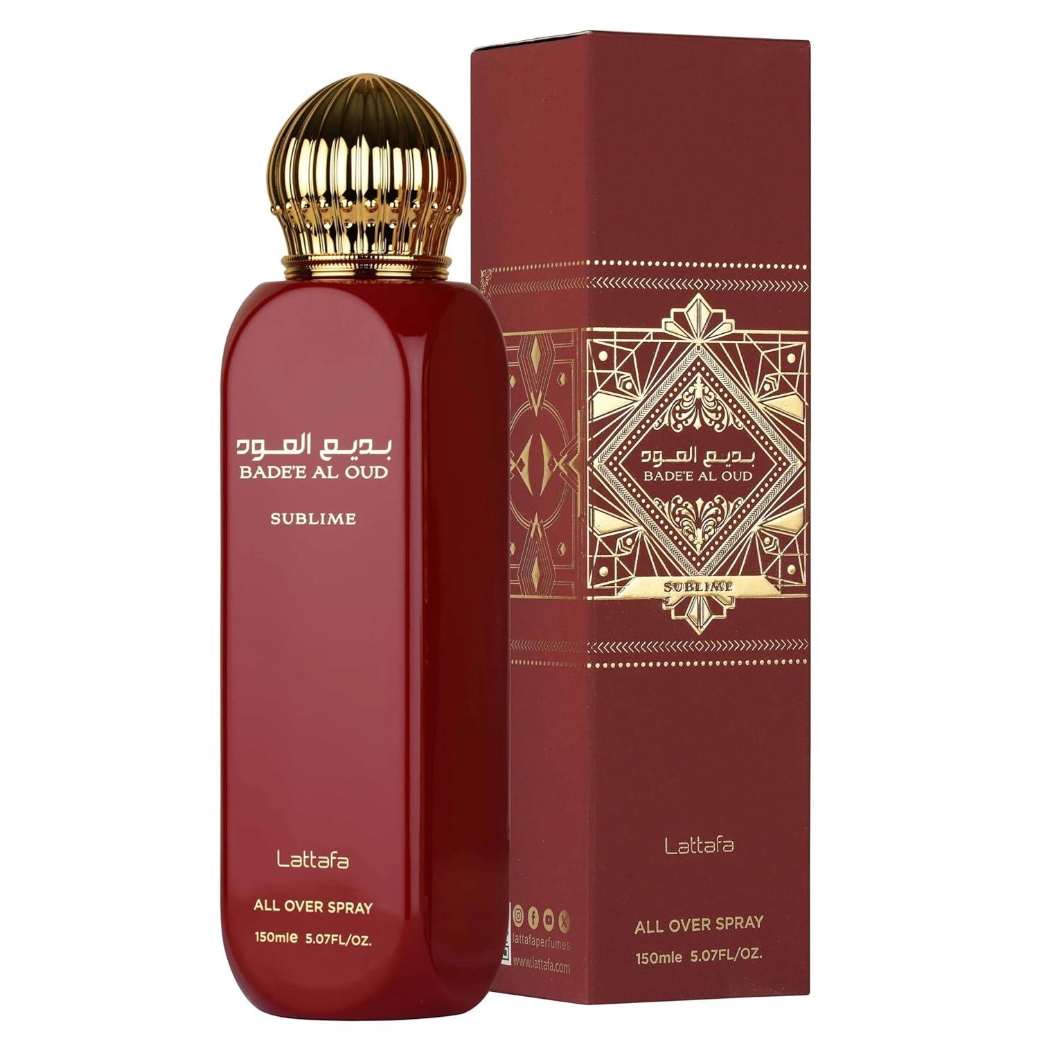 image:imageLattafa Badee Al Oud Sublime Tropical Fruity Fresh Vanilla Eau de Parfum LongLasting Fragrance for Unisex 340 Ounce 100 mlWood