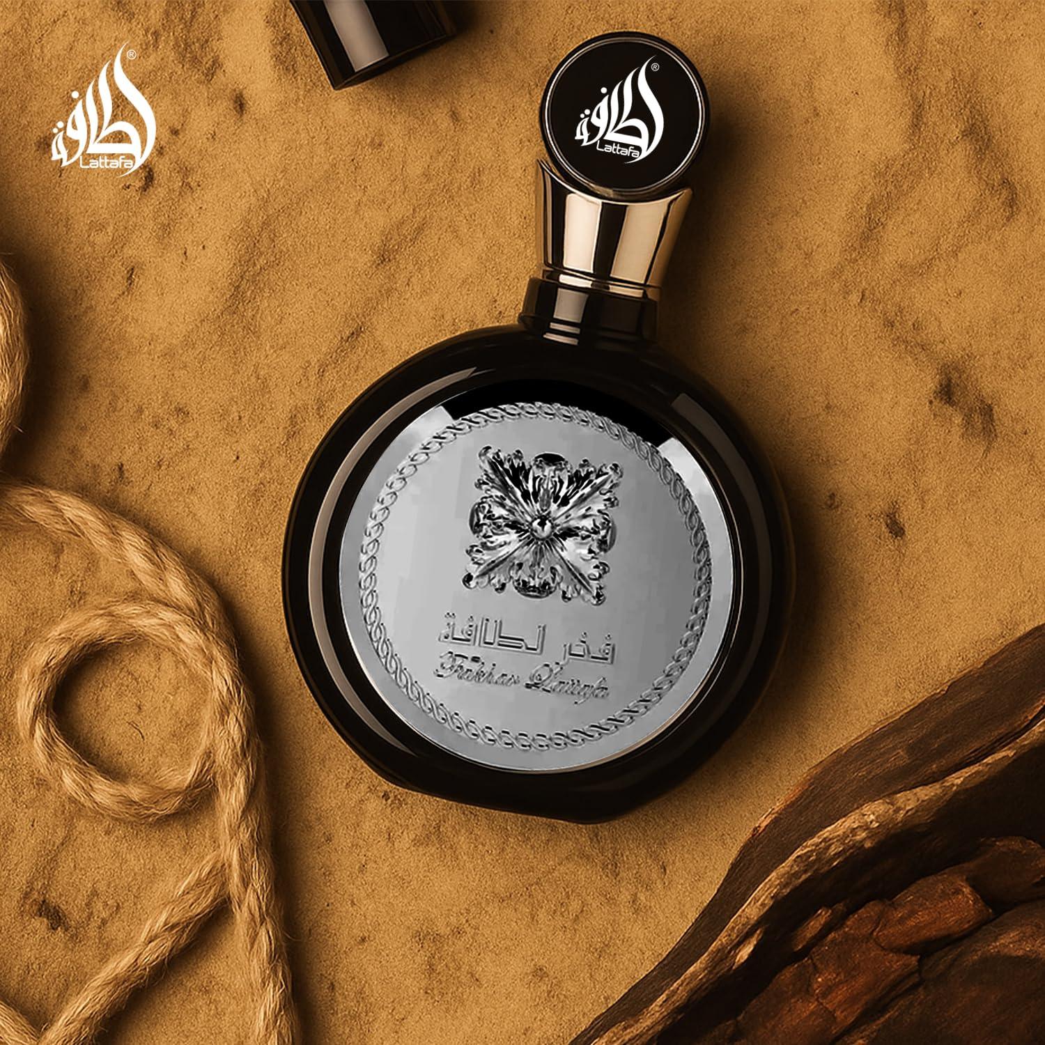image:imageLattafa Fakhar Fresh Fruity Bergamot Amber Wood Eau de Parfum LongLasting Fragrance for Men 340 Ounce 100 ml