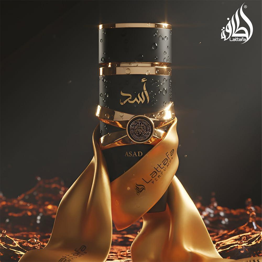 image:imageLattafa Perfumes Asad for Unisex Eau de Parfum Spray 34 Ounce34 Fl Oz Pack of 1