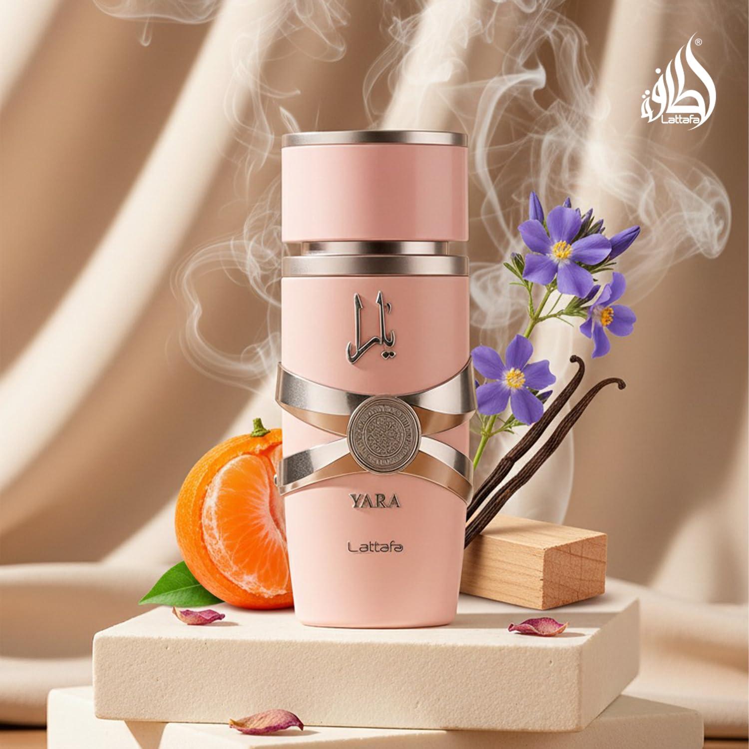 image:imageLattafa Yara Vanilla Gourmand Fruity Floral Eau de Parfum LongLasting Fragrance for Women 340 Ounce 100 ml