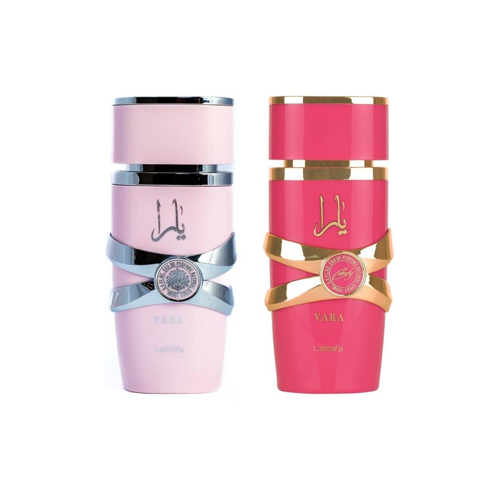image:imageLattafa 2 Piece Fragrance Bundle for Women 34 Ounce Yara Eau De Parfum Spray 34 Ounce Yara Candy Eau De Parfum SprayAmber Wood