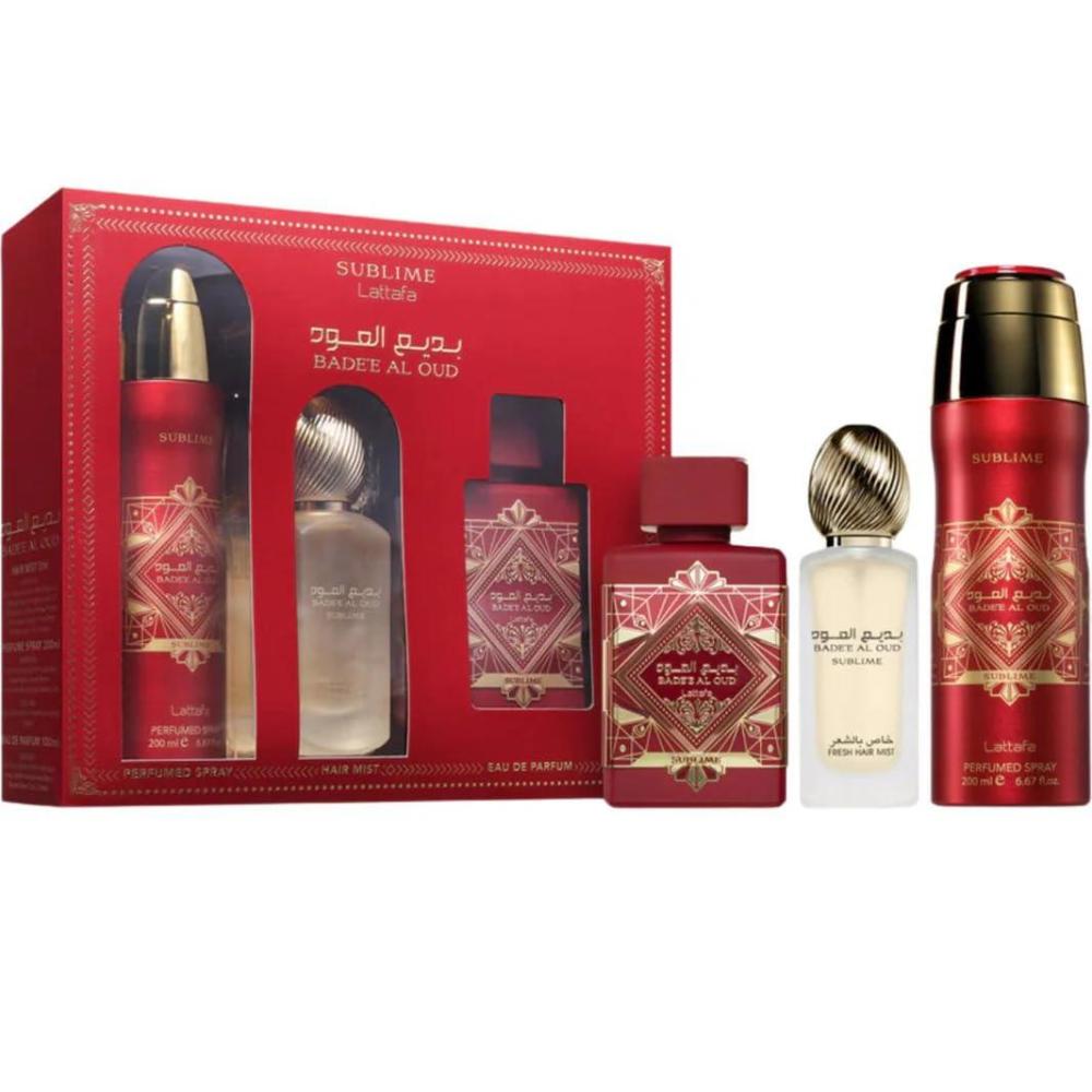 image:imageLattafa Badee Al Oud Sublime Tropical Fruity Fresh Vanilla Eau de Parfum LongLasting Fragrance for Unisex 340 Ounce 100 mlFresh Fruity Vanilla Rose Sweet