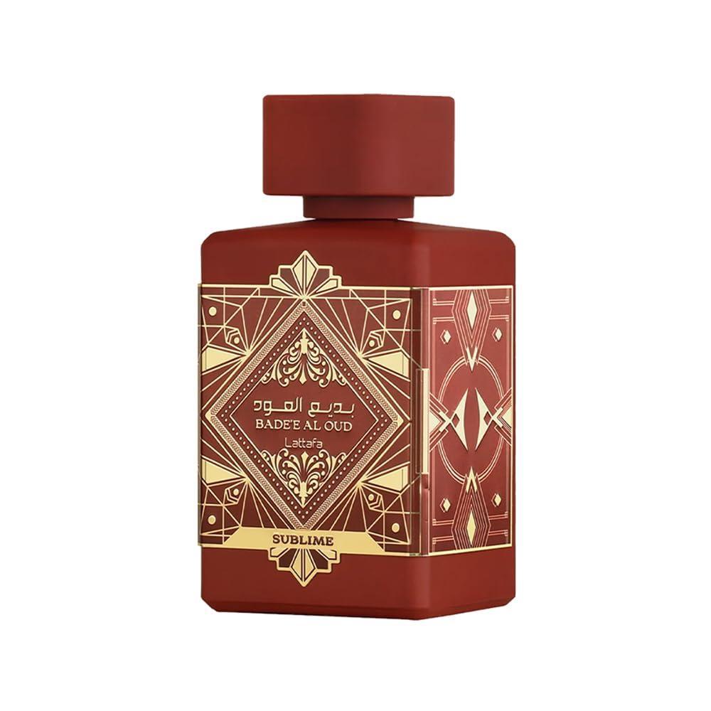 image:imageLattafa Badee Al Oud Sublime Tropical Fruity Fresh Vanilla Eau de Parfum LongLasting Fragrance for Unisex 340 Ounce 100 mlWood