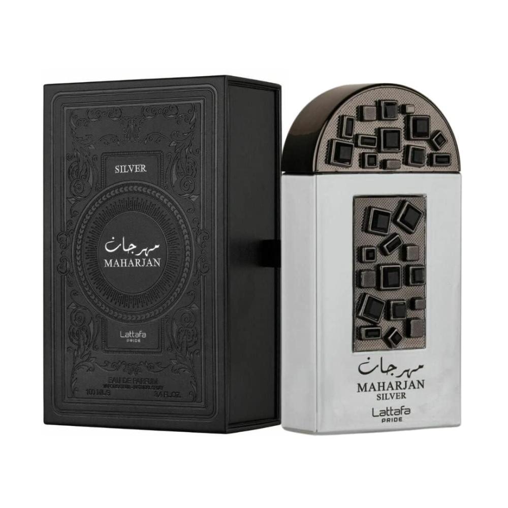 image:imageLattafa Perfumes Maharjan Silver for Unisex Eau de Parfum Spray 34 OunceFresh
