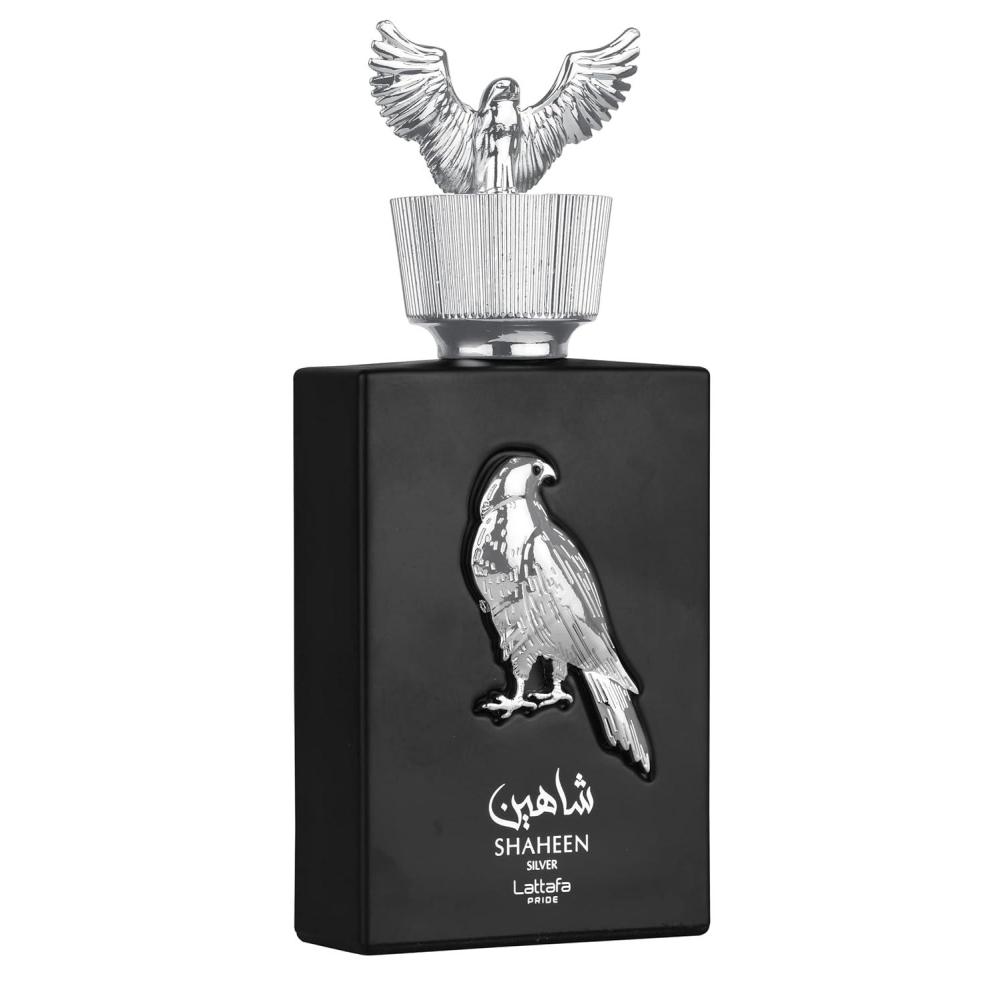 image:imageLattafa Pride Shaheen Silver Fresh Fruity Chypre Amber Eau de Parfum LongLasting Fragrance for Unisex 34 Ounce 100 mlFresh