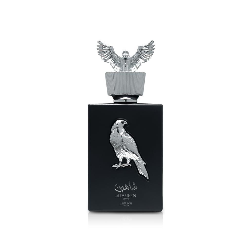 image:imageLattafa Pride Shaheen Silver Fresh Fruity Chypre Amber Eau de Parfum LongLasting Fragrance for Unisex 34 Ounce 100 mlShaheen Gold