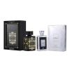 Lattafa Pride Shaheen Silver – Fresh, Fruity, Chypre, Amber – Eau de Parfum Long-Lasting Fragrance for Unisex, 3.4 Ounce / 100 ml(Bade’e Al Oud Oud For Glory and Ejaazi Intensive Silver)