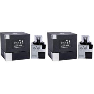 Lattafa Ameer Al Oud Intense Oud for Unisex Eau de Parfum Spray, 3.4 Ounce(3.4 Fl Oz (Pack of 2))