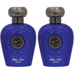 Lattafa Perfumes Blue Oud for Unisex Eau de Parfum Spray, 3.4 Ounce(3.4 Fl Oz (Pack of 2))