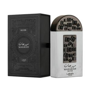 Lattafa Perfumes Maharjan Silver for Unisex Eau de Parfum Spray, 3.4 Ounce(Fresh)
