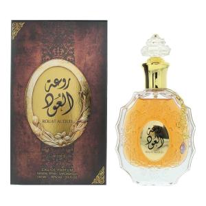 Lattafa Rouat Al Oud for Unisex Eau de Parfum Spray, 3.4 Ounce(Sandalwood)