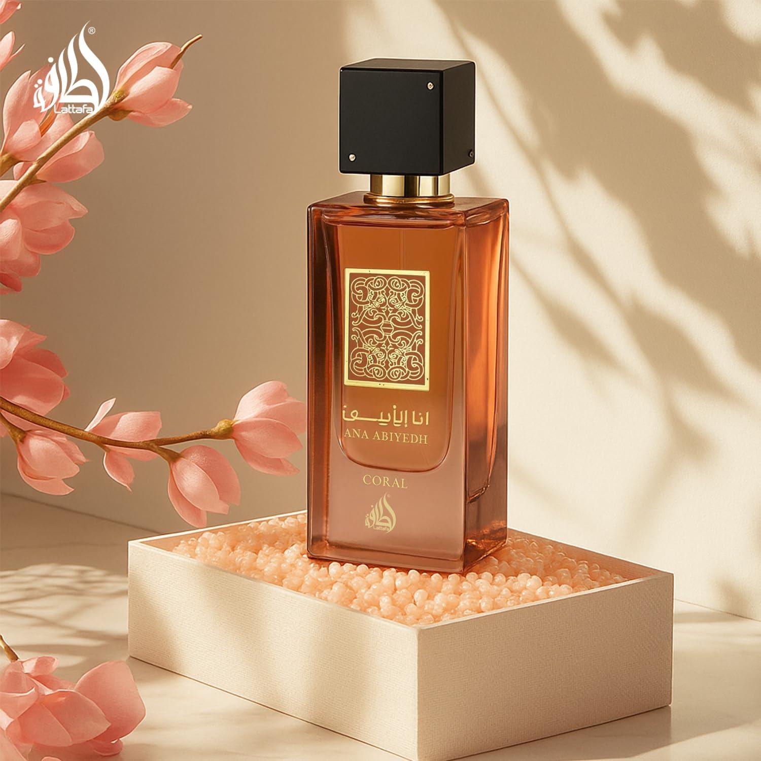 image:imageLattafa Ana Abiyedh Coral for Unisex Eau de Parfum Spray 20 Ounce 60 mlMusk