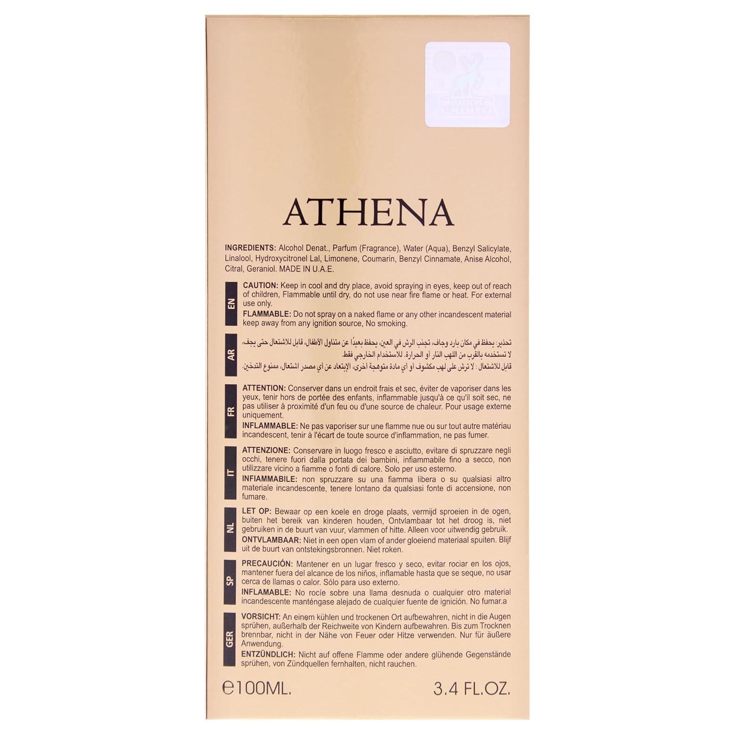 image:imageLattafa Maison Alhambra Athena for Women Eau De Parfum Spray 34 OunceFloral
